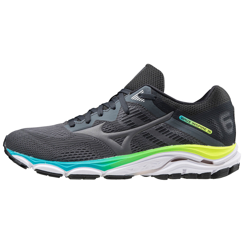 Scarpe Running Mizuno Wave Inspire 16 Donna - Grigie/Nere/Blu - 04891-KAXW